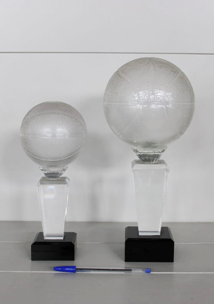 Trofeo economico basket in vetro