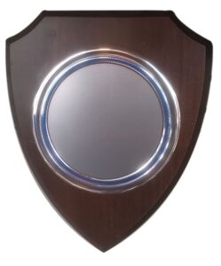 Crest in legno cm 25 h con targa tonda all.