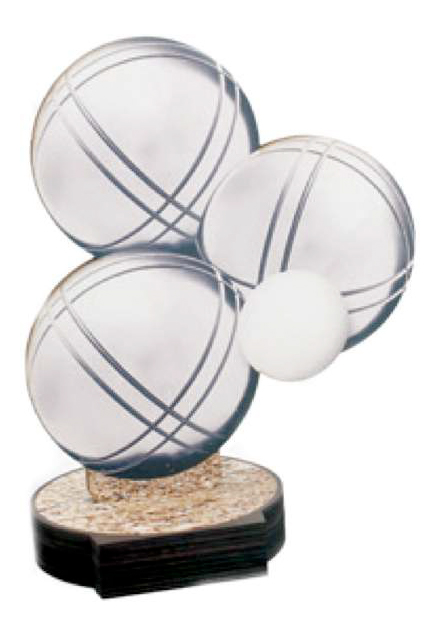 Trofei bocce personalizzati con targhetta